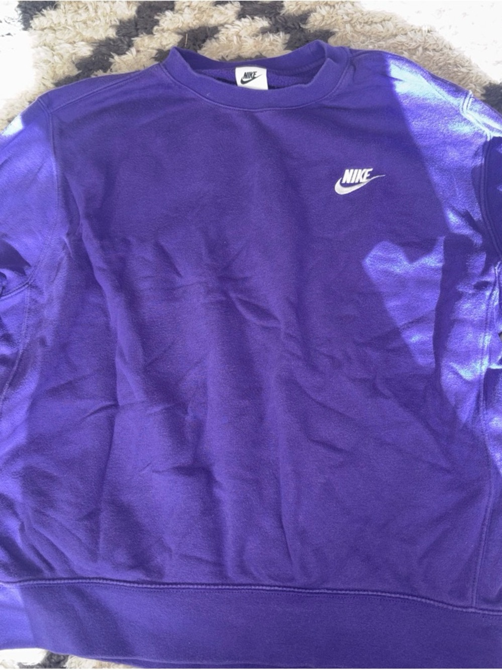 Nike Womens Purple Crewneck Sweatshirt